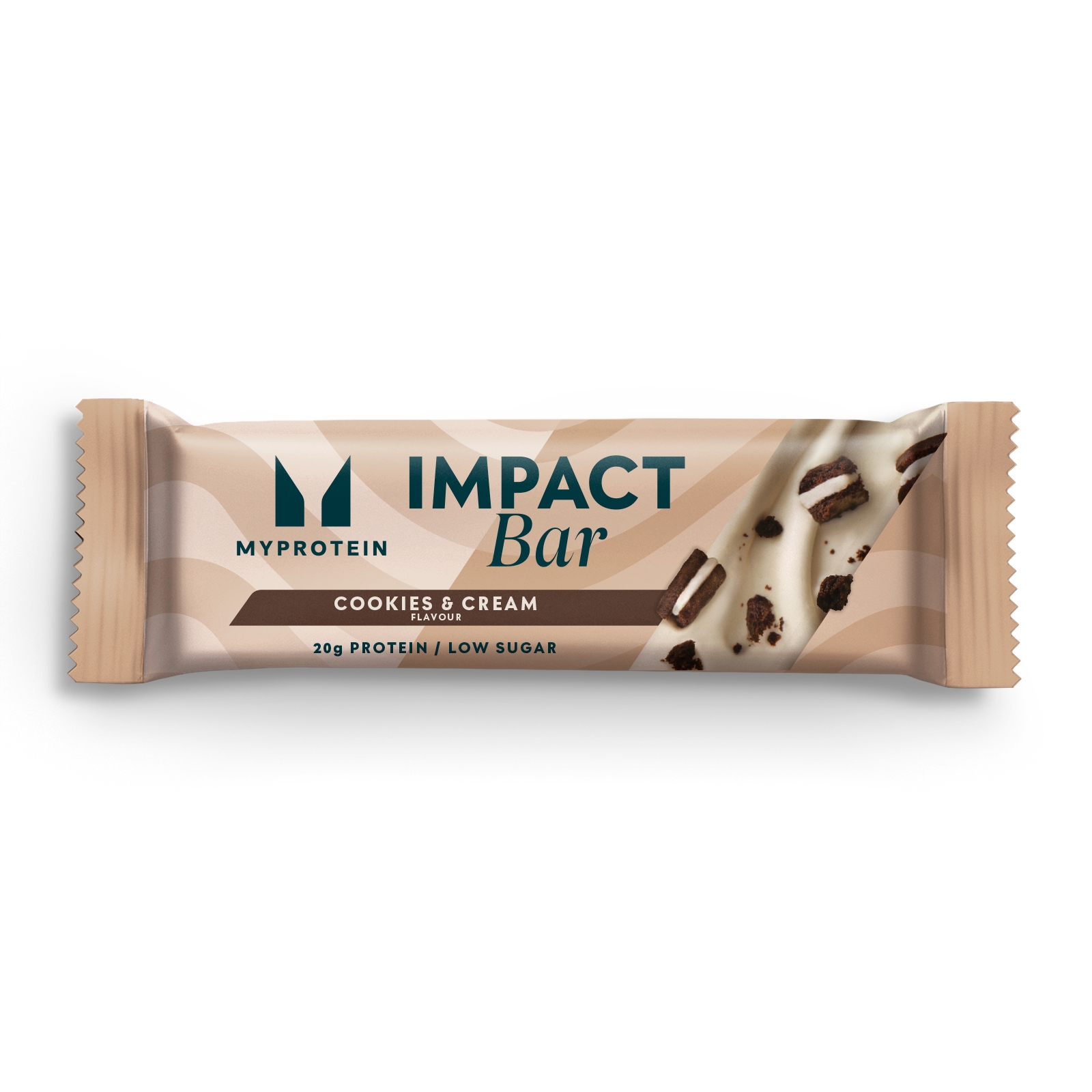 foto del prodotto impact barretta proteica 64g biscotti e crema