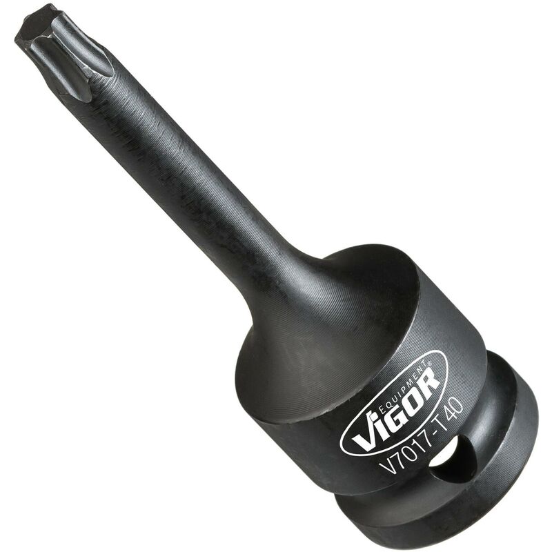 foto del prodotto impact screwdriver socket v7017 t40 attacco quadro, cavo, 1 2 di pollice 12,5 mm profilo interno torx size t40