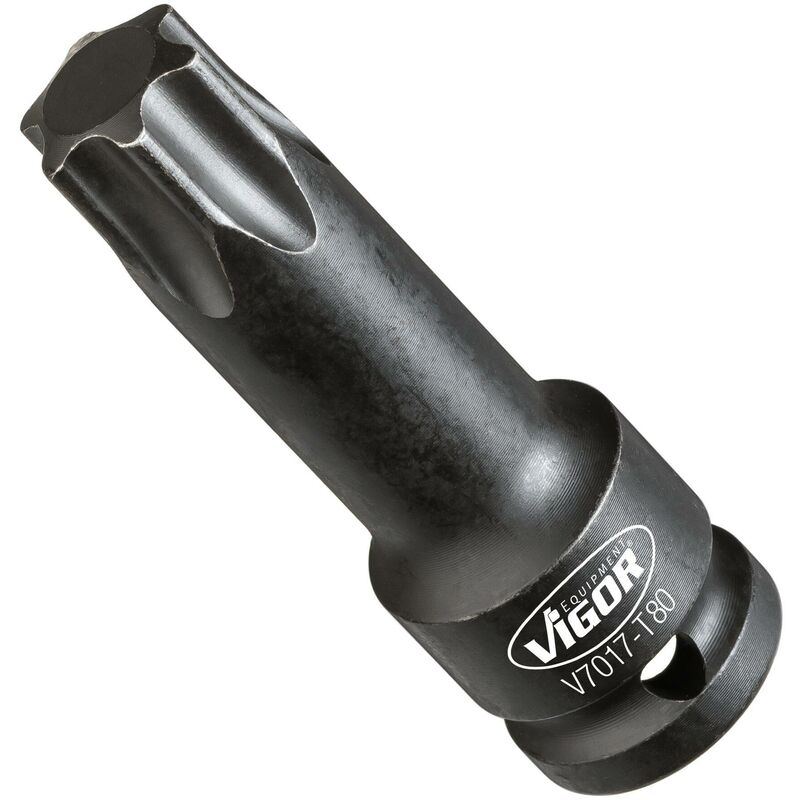 foto del prodotto impact screwdriver socket v7017 t80 attacco quadro, cavo, 1 2 di pollice 12,5 mm profilo interno torx size t80