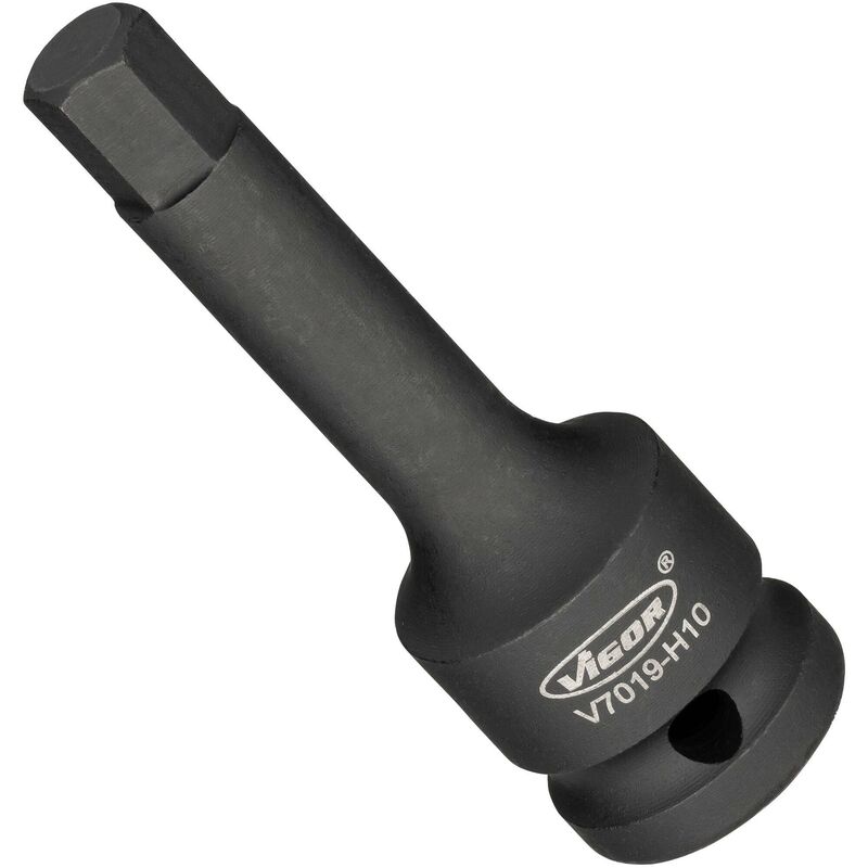 foto del prodotto impact screwdriver socket v7019 h10 attacco quadro, cavo, 1 2 di pollice 12,5 mm profilo esagonale interno size 10 mm