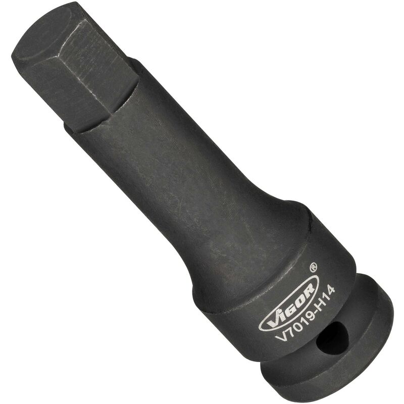 foto del prodotto impact screwdriver socket v7019 h14 attacco quadro, cavo, 1 2 di pollice 12,5 mm profilo esagonale interno size 14 mm
