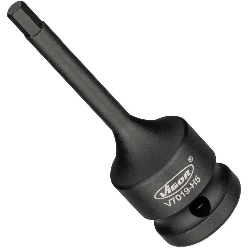 foto del prodotto impact screwdriver socket v7019 h5 attacco quadro, cavo, 1 2 di pollice 12,5 mm profilo esagonale interno size 5 mm