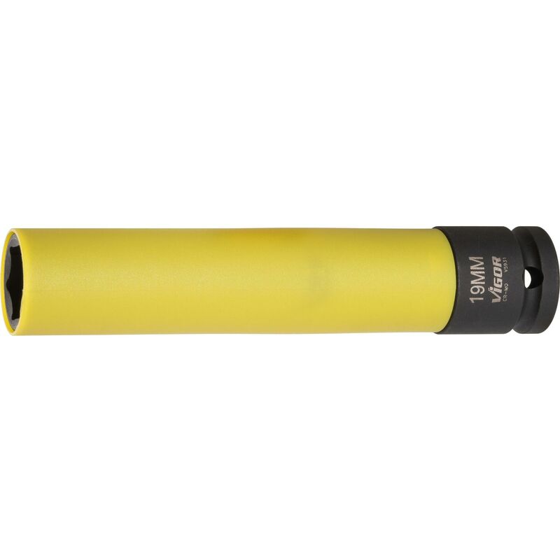 foto del prodotto impact socket size 19 150 mm v5931 attacco quadro, cavo, 1 2 di pollice 12,5 mm profilo esagonale esterno size 19 mm