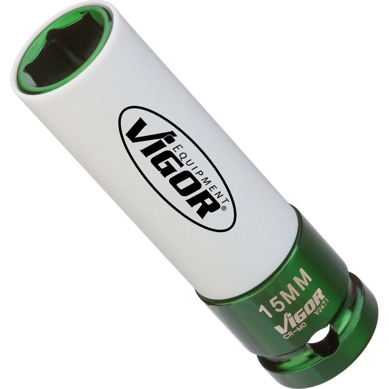 foto del prodotto impact wrench socket v2471 attacco quadro, cavo, 1 2 di pollice 12,5 mm profilo esagonale esterno size 15 mm