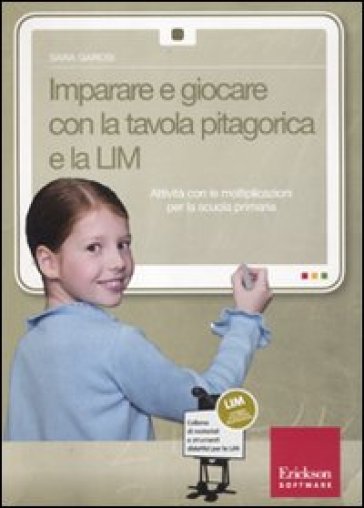 foto del prodotto imparare a giocare con la tavola pitagorica e la lim. attività con le moltiplicazioni per la scuola primaria. con cd-rom