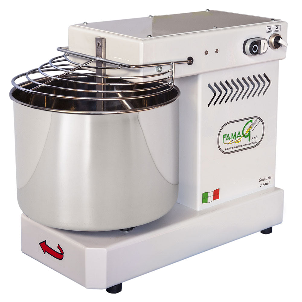 foto del prodotto impastatrice a spirale testa fissa 10kg 400w famag im10 230 10 velocit 