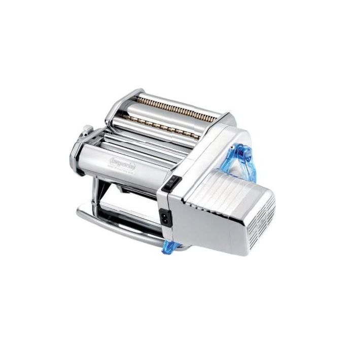 foto del prodotto imperia electric ipasta macchina per la pasta elettrica 100 made in italy in acciaio con motore elettrico 220v sfogliatrice elettrica per lasagne tagliolini fettuccine