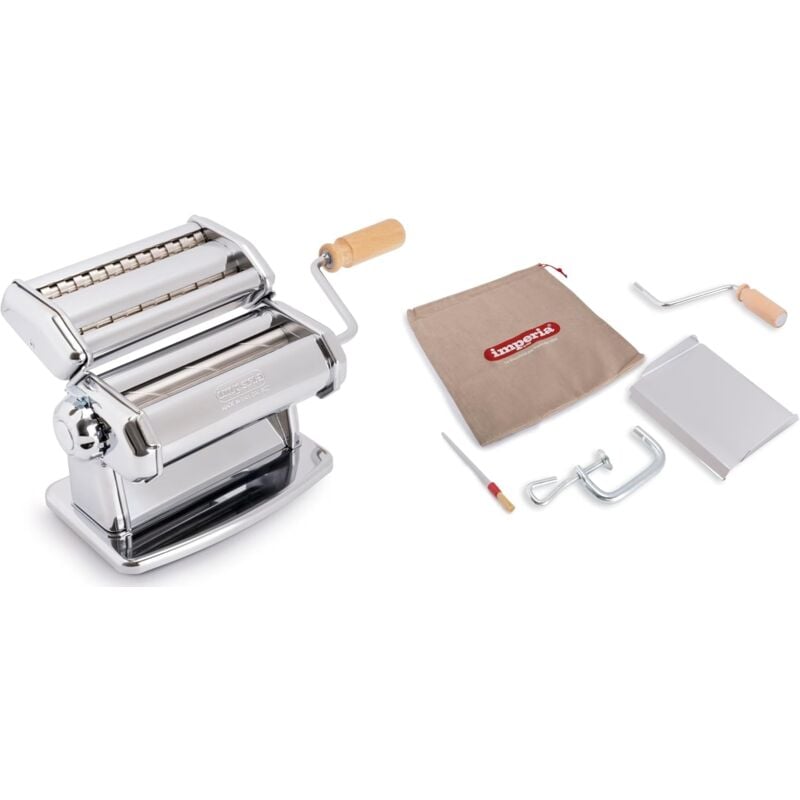 foto del prodotto imperia - macchina della pasta ipasta la classica ruvida 4140