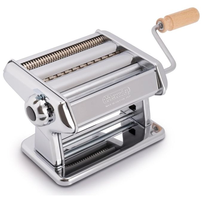 foto del prodotto imperia titania macchina per la pasta rulli regolabili 6 spessori silver