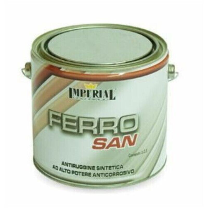foto del prodotto imperial antiruggine sintetica anti ruggine ferro vernice smalto 2500ml bianca