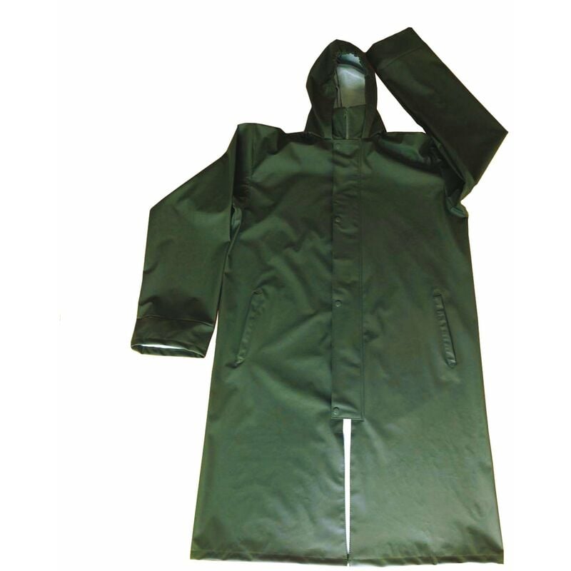 foto del prodotto impermeabile in poliuretano pvc verde brixo xxl