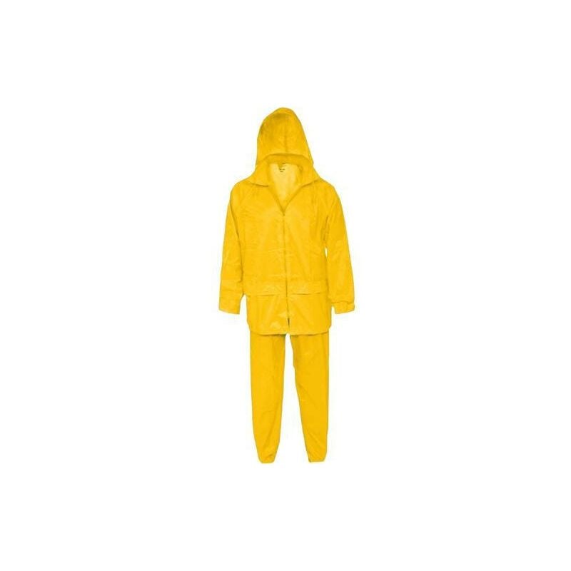 foto del prodotto impermeabile lavoro poliestere pvc completo giallo xxl maurer