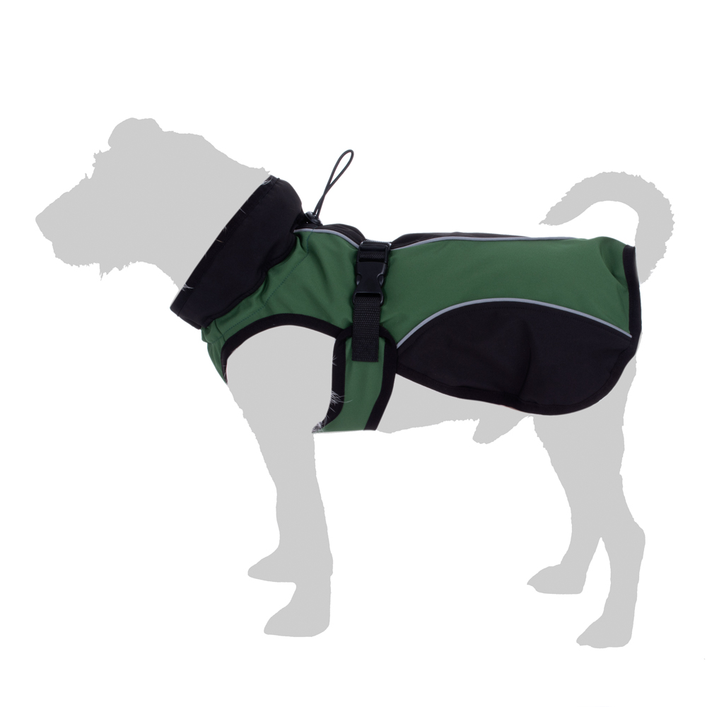 foto del prodotto impermeabile per cane softshell tg. m 45 cm lungh. dorso