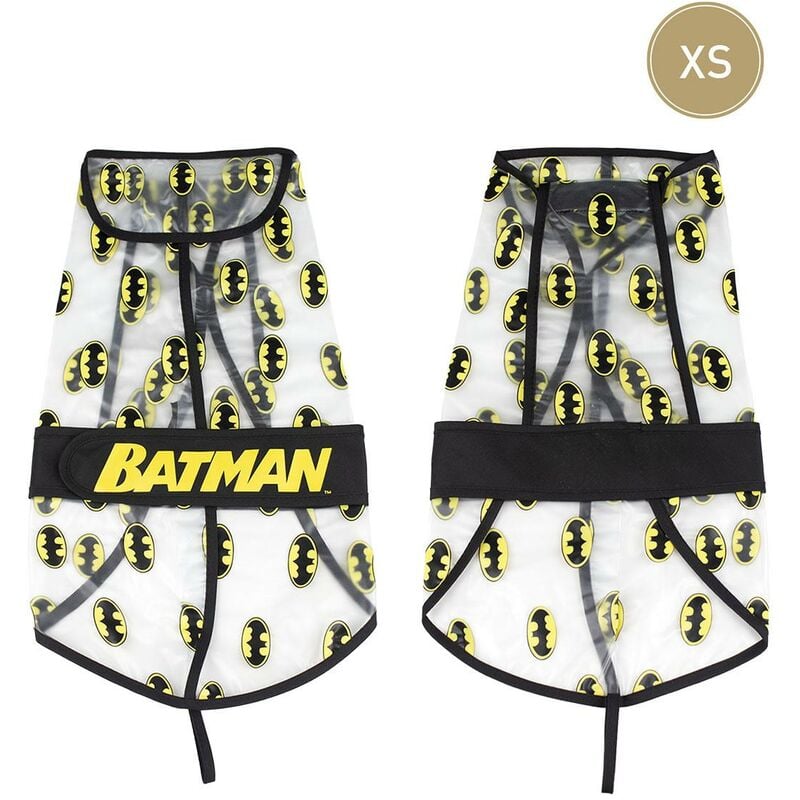 foto del prodotto impermeabile per cani batman xs