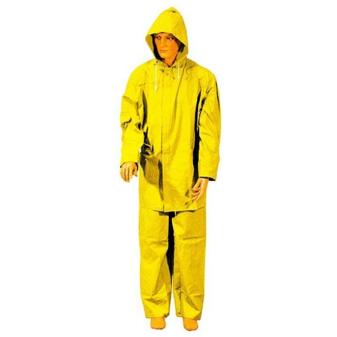 foto del prodotto impermeabili giacca pantalone 100 pvc giallo taglia l