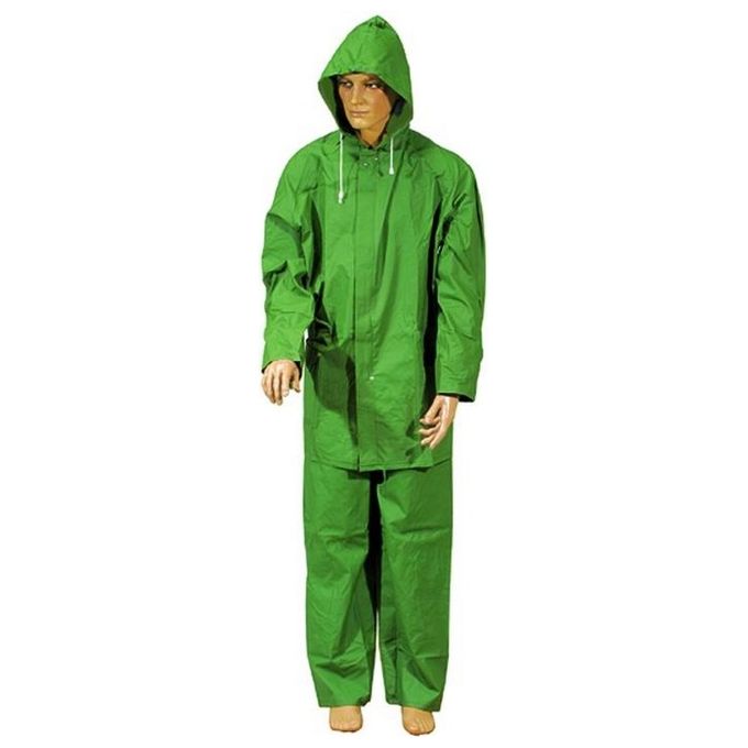 foto del prodotto impermeabili giacca pantalone 100 pvc verde taglia l