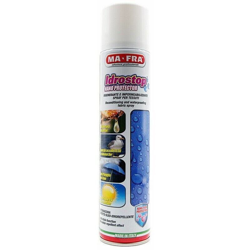 foto del prodotto impermeabilizzante capote auto idrostop mafra idrorepellente spray tessuti 300 ml