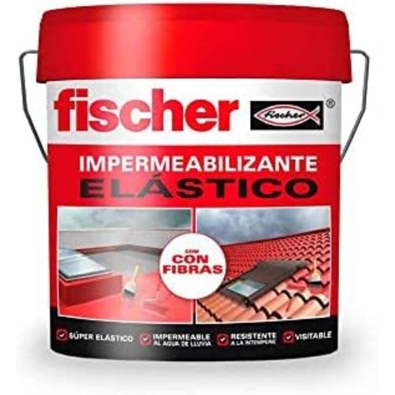 foto del prodotto impermeabilizzante rosso con fibre 4l 547156 - fischer