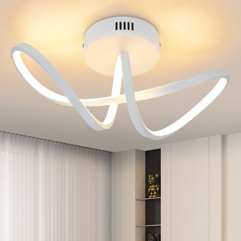 foto del prodotto impianto di illuminazione da soffitto gbly per salone e camera da letto lampada da salone moderna bianca 12w, lampada per cucina di design 3000k