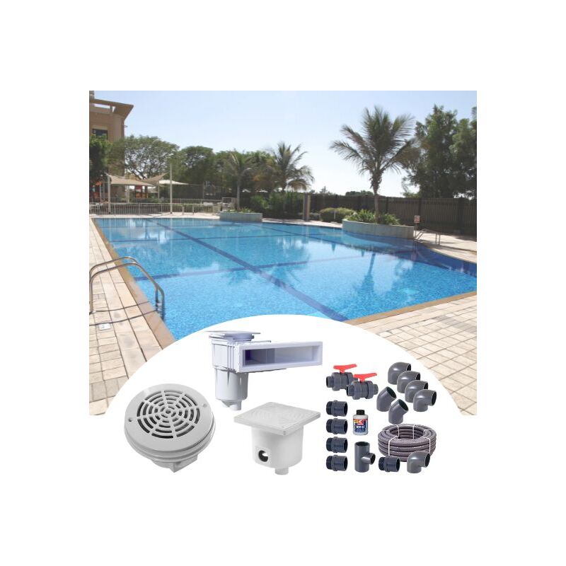 foto del prodotto impianto idraulico completo per piscina interrata 5x3 kit base