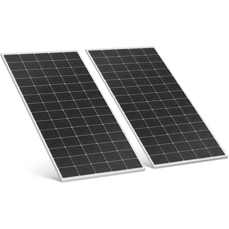 foto del prodotto impianto solare da balcone 600 w 2 pannelli monocristallini kit completo