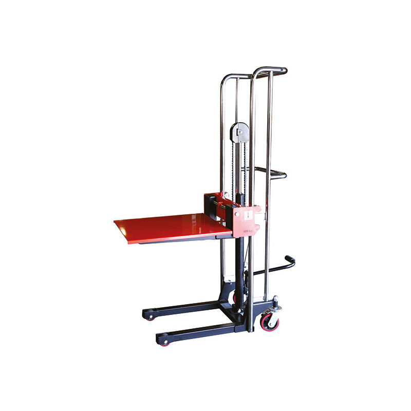 foto del prodotto impilatore manuale carico 400 kg sollevamento da 85 a 1500 mm spj4150