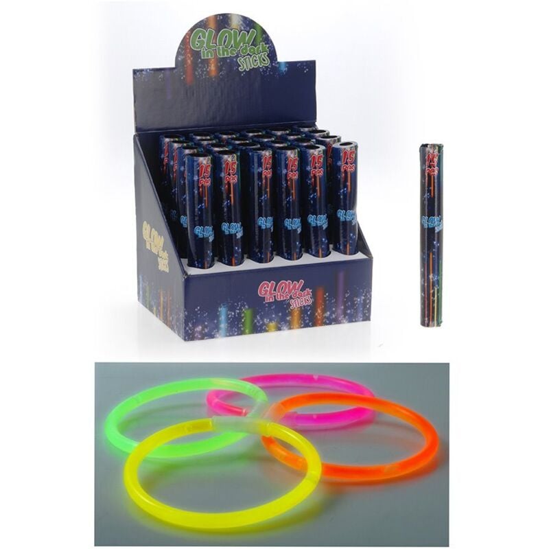foto del prodotto imposta 15 unità party glow neon luminoso 15 pezzi - colori modelli assortiti
