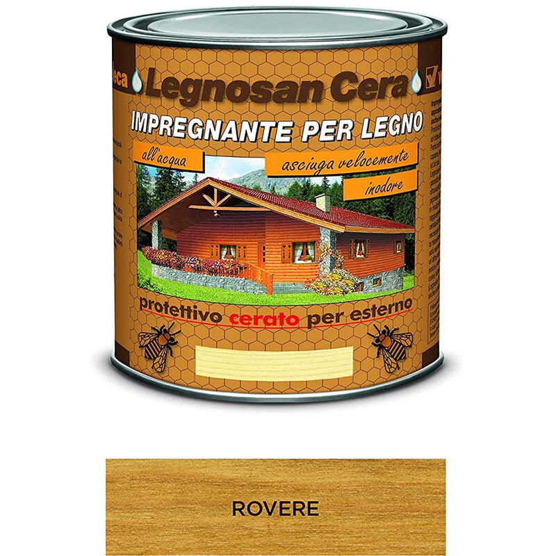 foto del prodotto impregnante all'acqua legnosan cera 750 ml veleca rovere