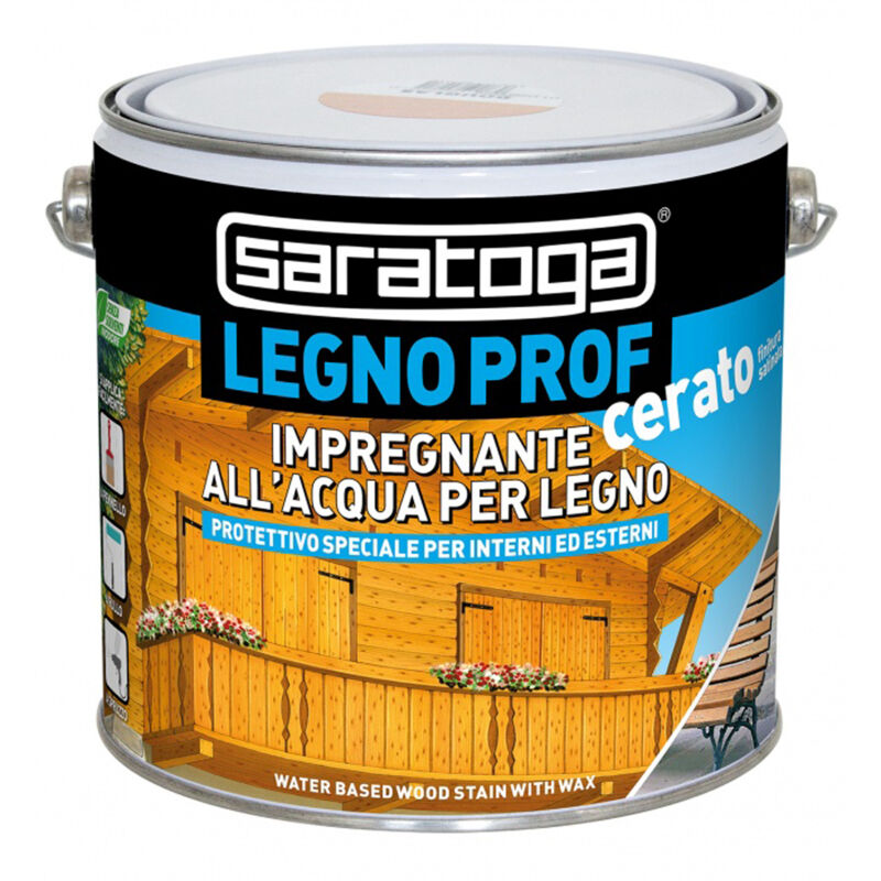 immagine 0 del prodotto impregnante cerato all acqua per legno vari colori legno prof adv saratoga 750ml, incolore 