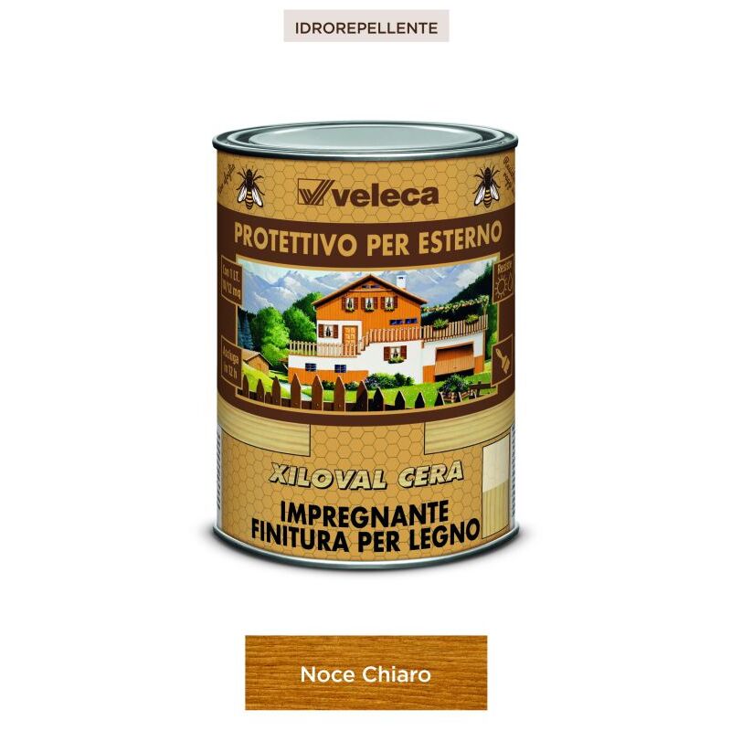 foto del prodotto impregnante finitura noce chiara lt1 cera xiloval