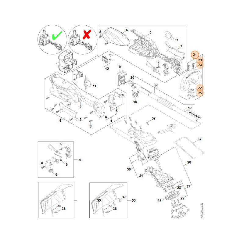 foto del prodotto impugnatura circolare originale stihl per decespugliatore fsa 86 r 4180 790 3410