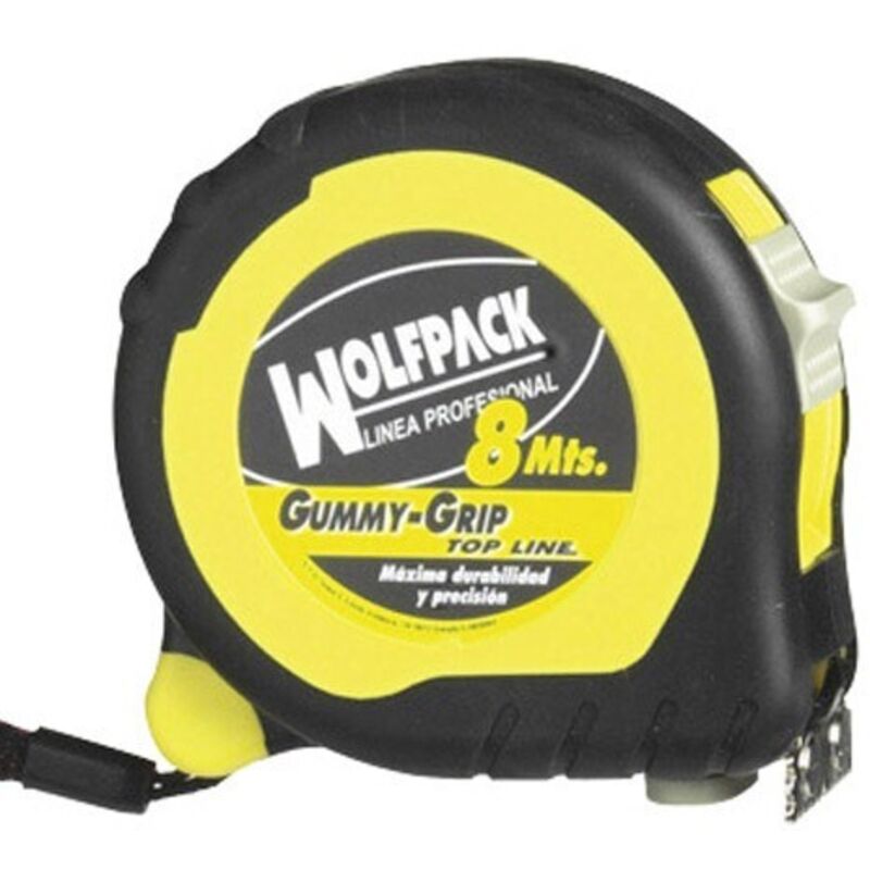 foto del prodotto impugnatura flessometrica magnetica topline con freno 8 metri 25 mm.