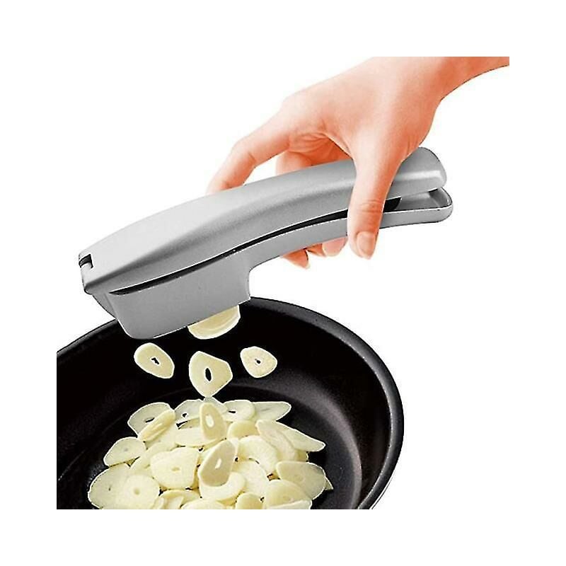 foto del prodotto in 1 multifunzionale manuale spremiaglio tritatutto in lega di zinco a mano chiusura aglio tritatutto affettatrice frantoio utensili da cucina per
