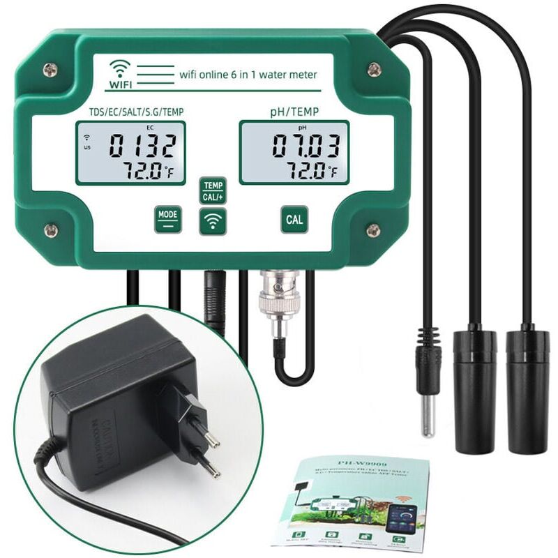 foto del prodotto in 1 wifi tester di qualit dell acqua monitor multiparametrico digitale della qualit dell acqua ph solidi totali disciolti ec sg sale misuratore di