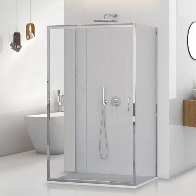 immagine 0 del prodotto inbagno box doccia 3 lati 70x140x70 con porta scorrevole trasparente tay