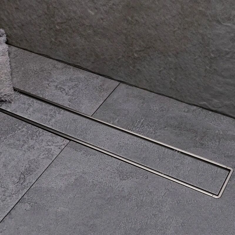 foto del prodotto inbagno canalina doccia a pavimento 65 cm con cover piastrellabile in acciaio inox e scarico incluso