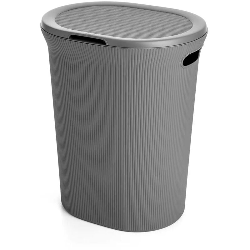 foto del prodotto inbagno cesto portabiancheria grigio antracite capacit 40 lt