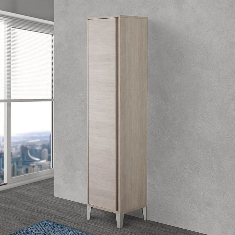 foto del prodotto inbagno colonna bagno porta scopa da 40 cm linea way in rovere chiaro