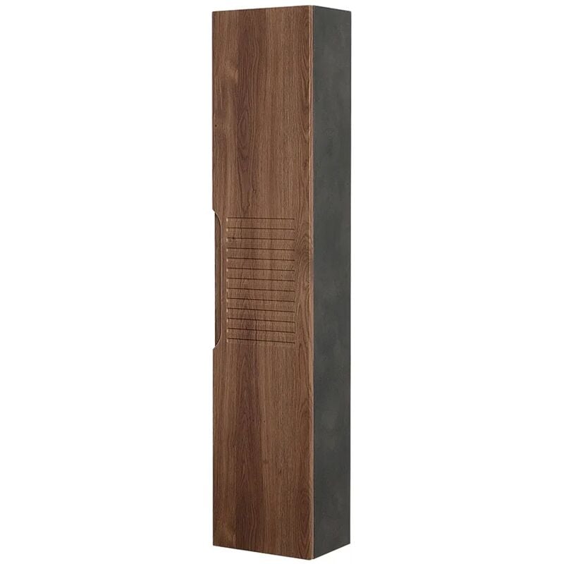 foto del prodotto inbagno colonna bagno sospesa 30x150 cm noce canaletto ravello