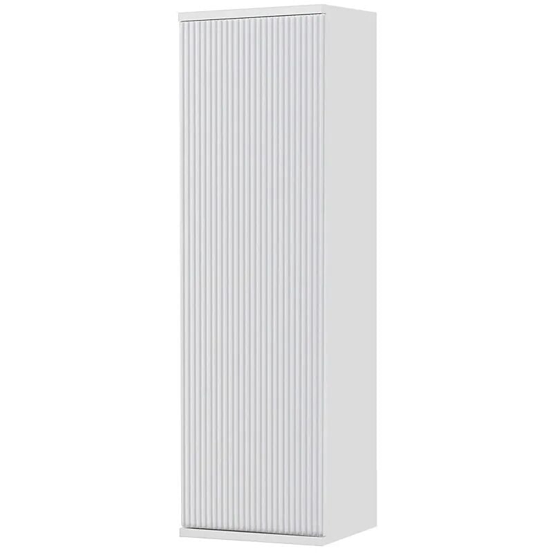 foto del prodotto inbagno colonna bagno sospesa 33 cm bianco cannettato con ripiani wise