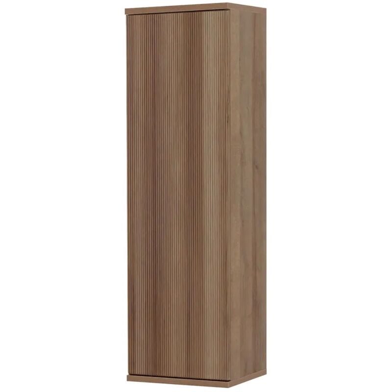 foto del prodotto inbagno colonna bagno sospesa 33 cm rovere cannettato con ripiani wise