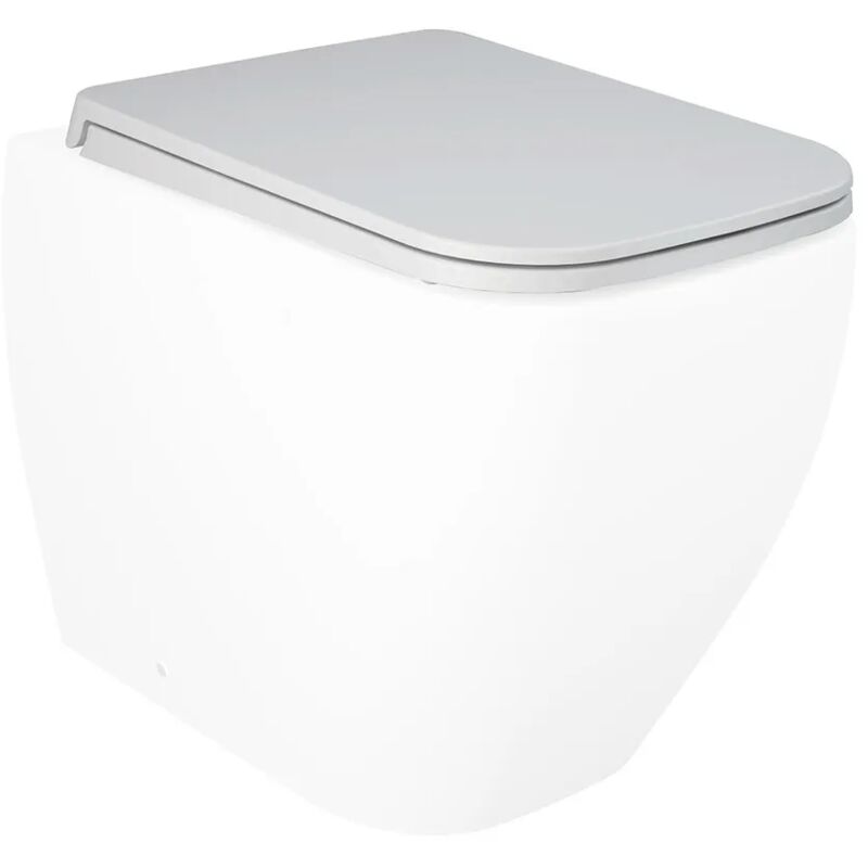 foto del prodotto inbagno copriwc originale bianco opaco soft close rak serie metropolitan