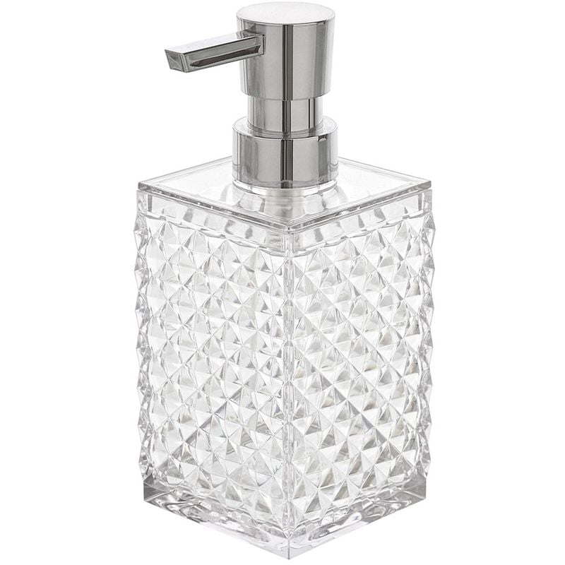 foto del prodotto inbagno dispenser sapone bianco trasparente in plastica as