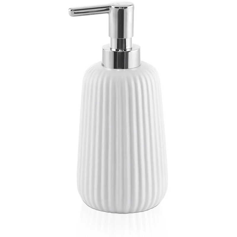 foto del prodotto inbagno dispenser sapone liquido bianco da appoggio gedy serie marika in ceramica