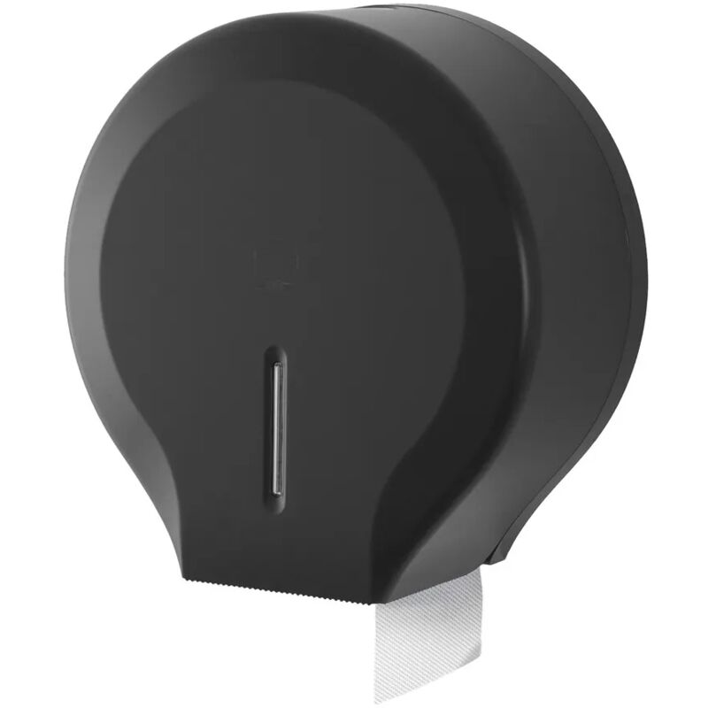 foto del prodotto inbagno distributore di carta igienica a rotoli fino a 300 mt in abs nero