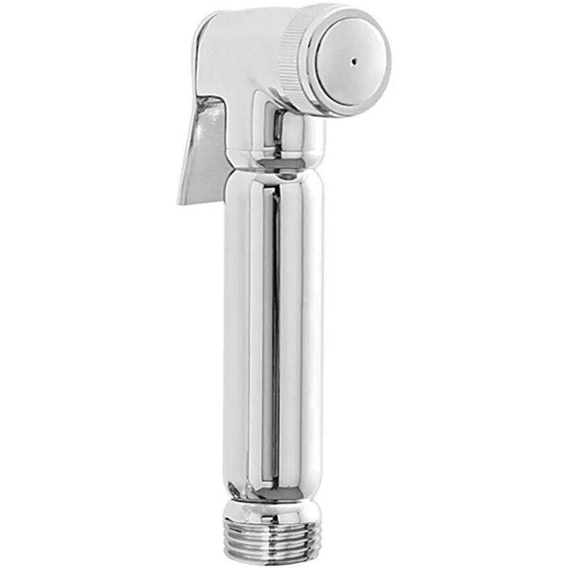 foto del prodotto inbagno doccetta idroscopino per wc cromata in ottone con pulsante on off