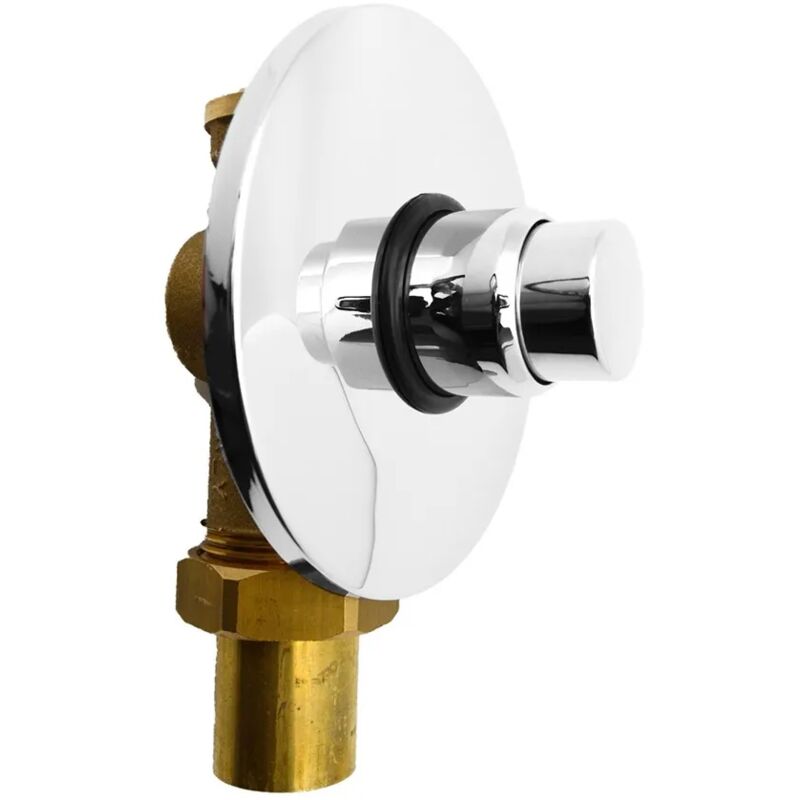 foto del prodotto inbagno flussometro wc a pulsante temporizzato ad incasso mcm in ottone cromo