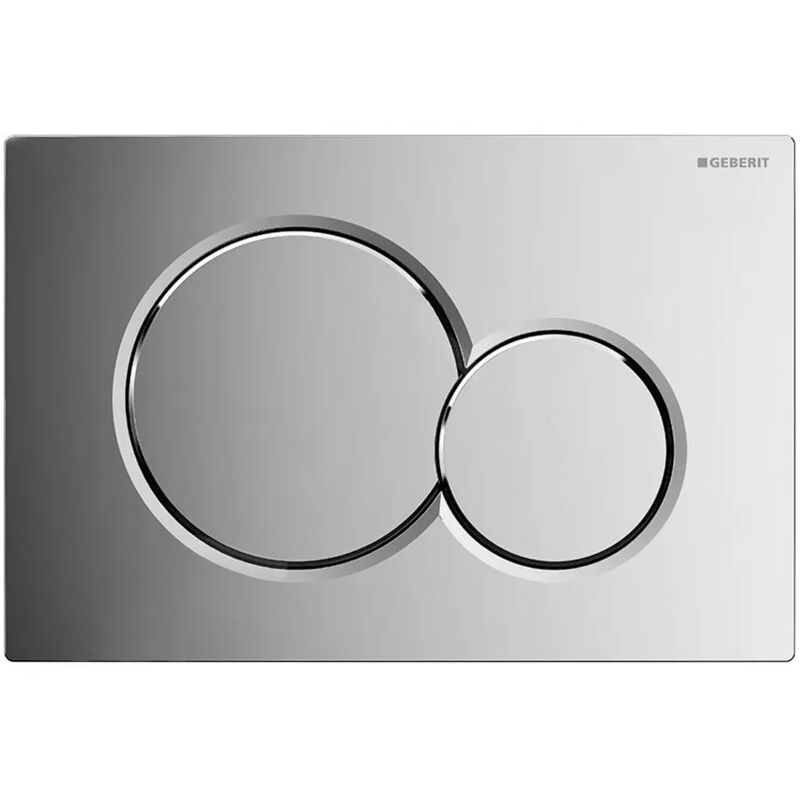 foto del prodotto inbagno geberit placca di comando sigma 01 doppio tasto cromata