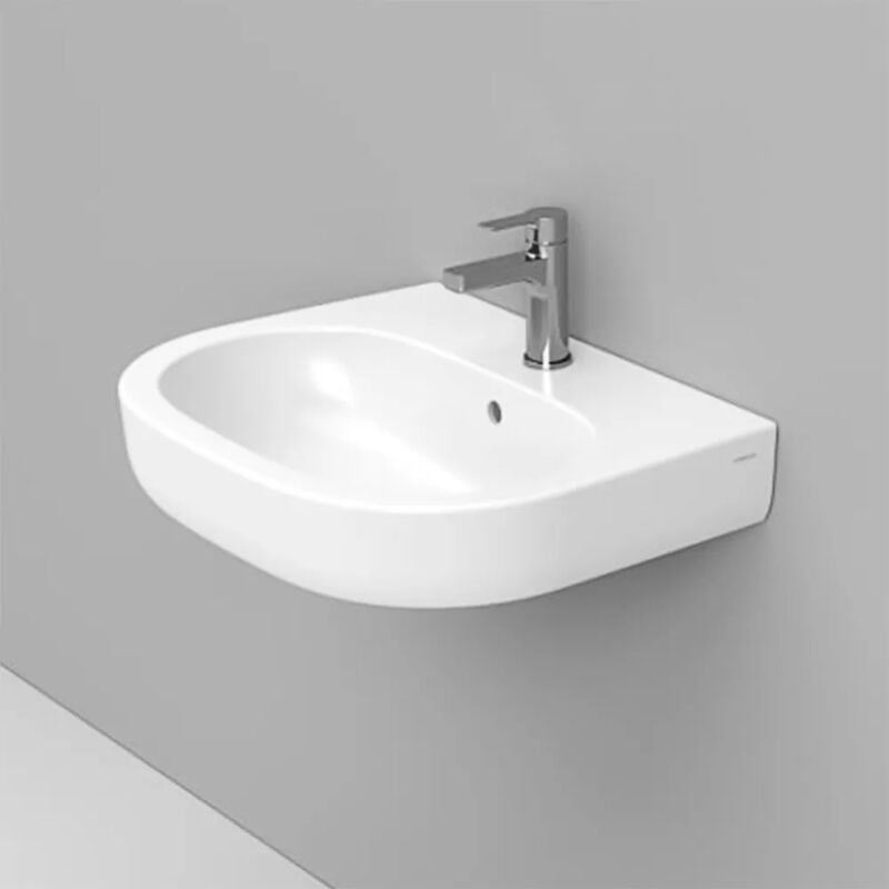 foto del prodotto inbagno lavabo sospeso 60x48 cm linea mirto con troppo pieno e foro rubinetto