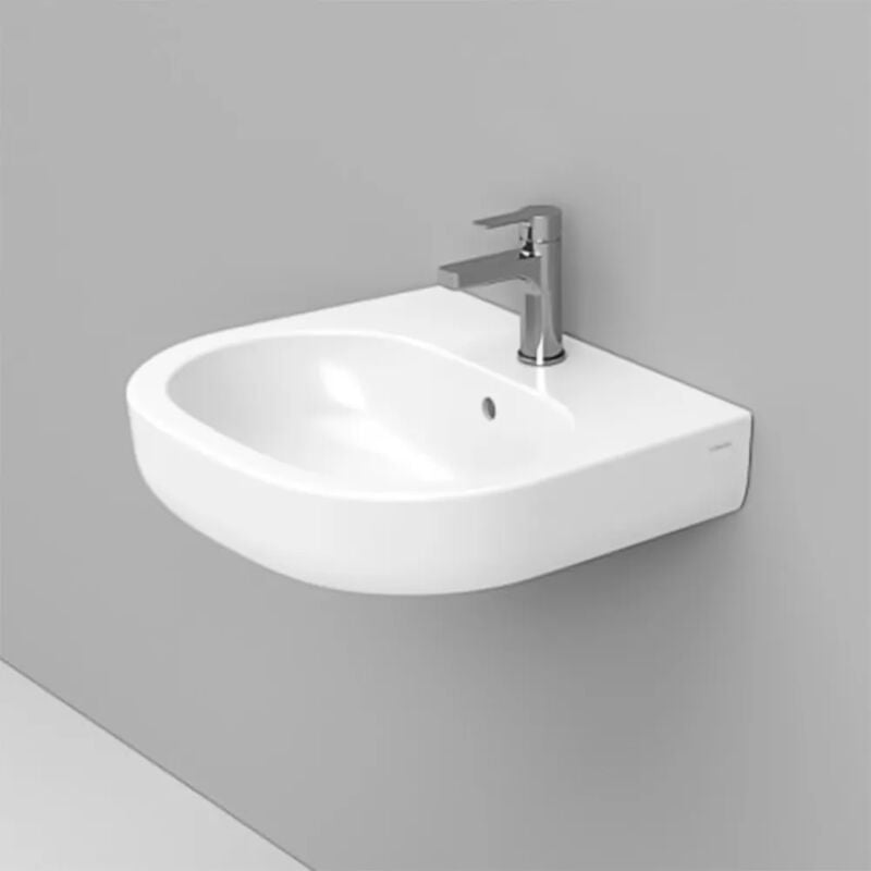 foto del prodotto inbagno lavabo sospeso 68x48 cm linea mirto con troppo pieno e foro rubinetto